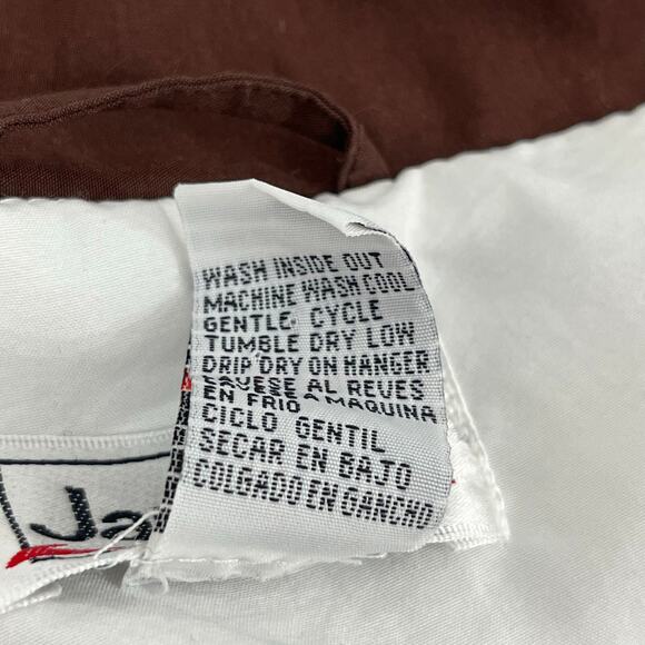 Vintage Janeve Brown White 2 Piece Long Sleeve Zip Up Track Suit Small - Picture 8 of 16